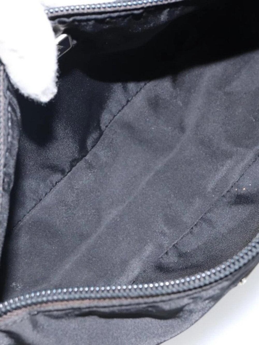PRADA Accessory Pouch Nylon Black Silver Auth - Picture 13 of 15